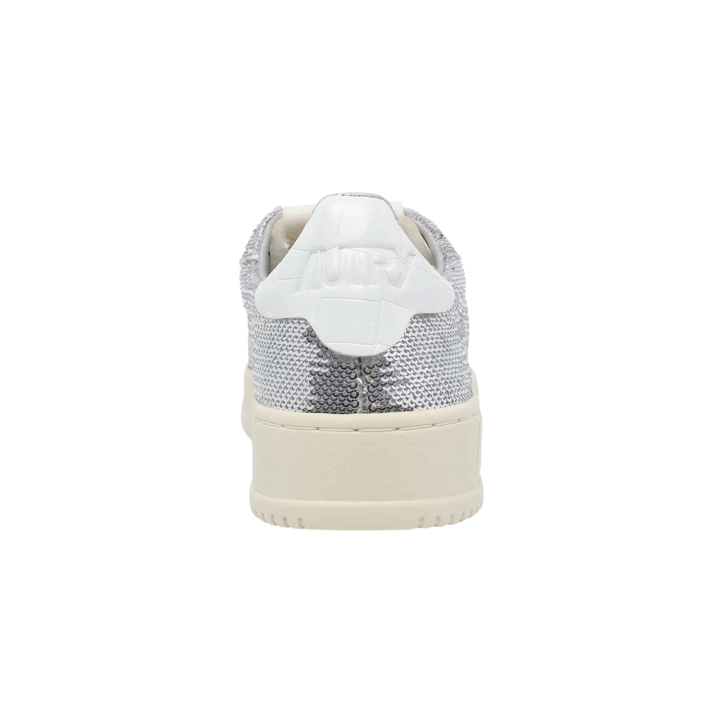 Autry Sneakers Dallas Low ADLW TI05 Sparkling con Paillettes Argento
