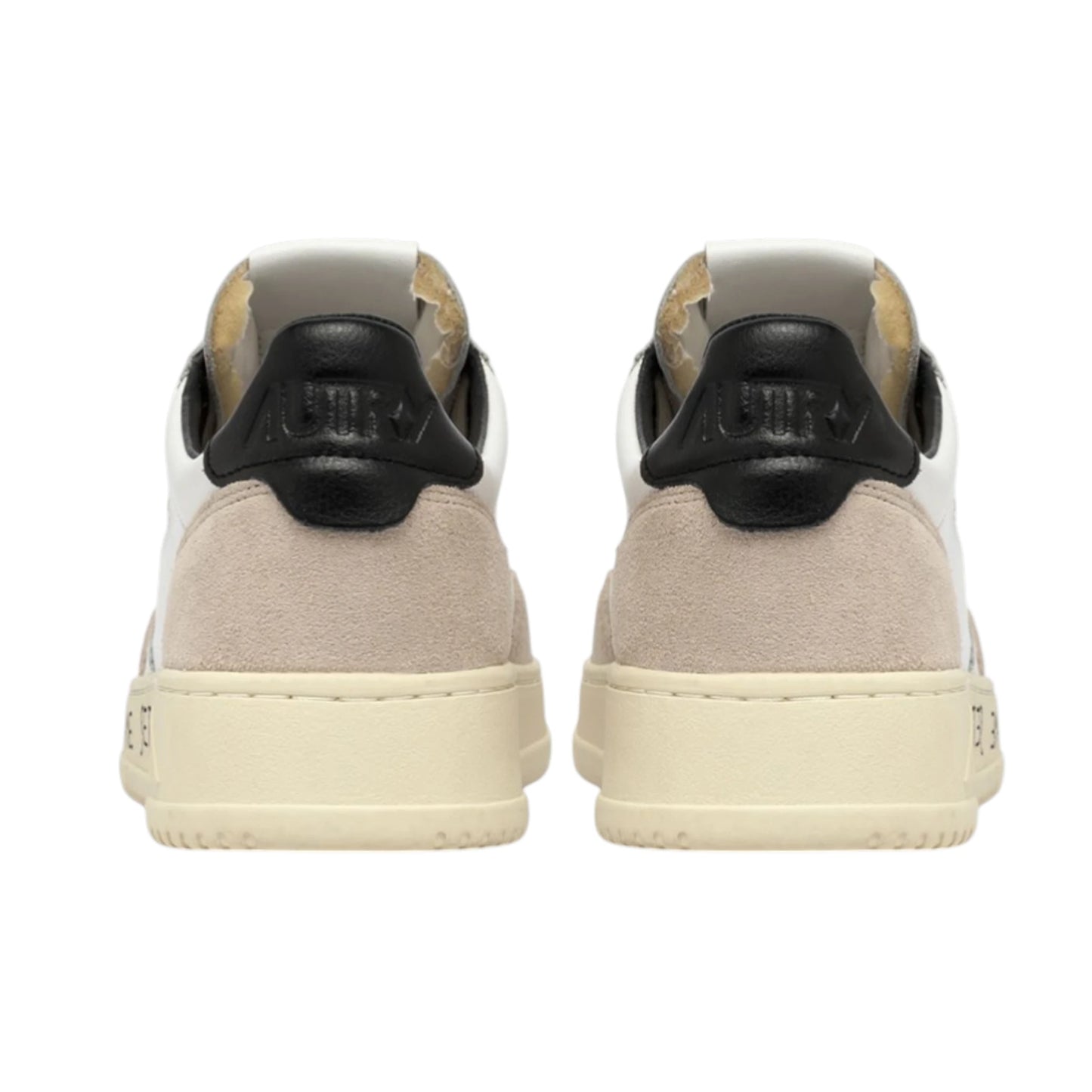 Autry Sneaker Medalist Low aus Leder und Veloursleder, schwarzer Spoiler AULM MA04