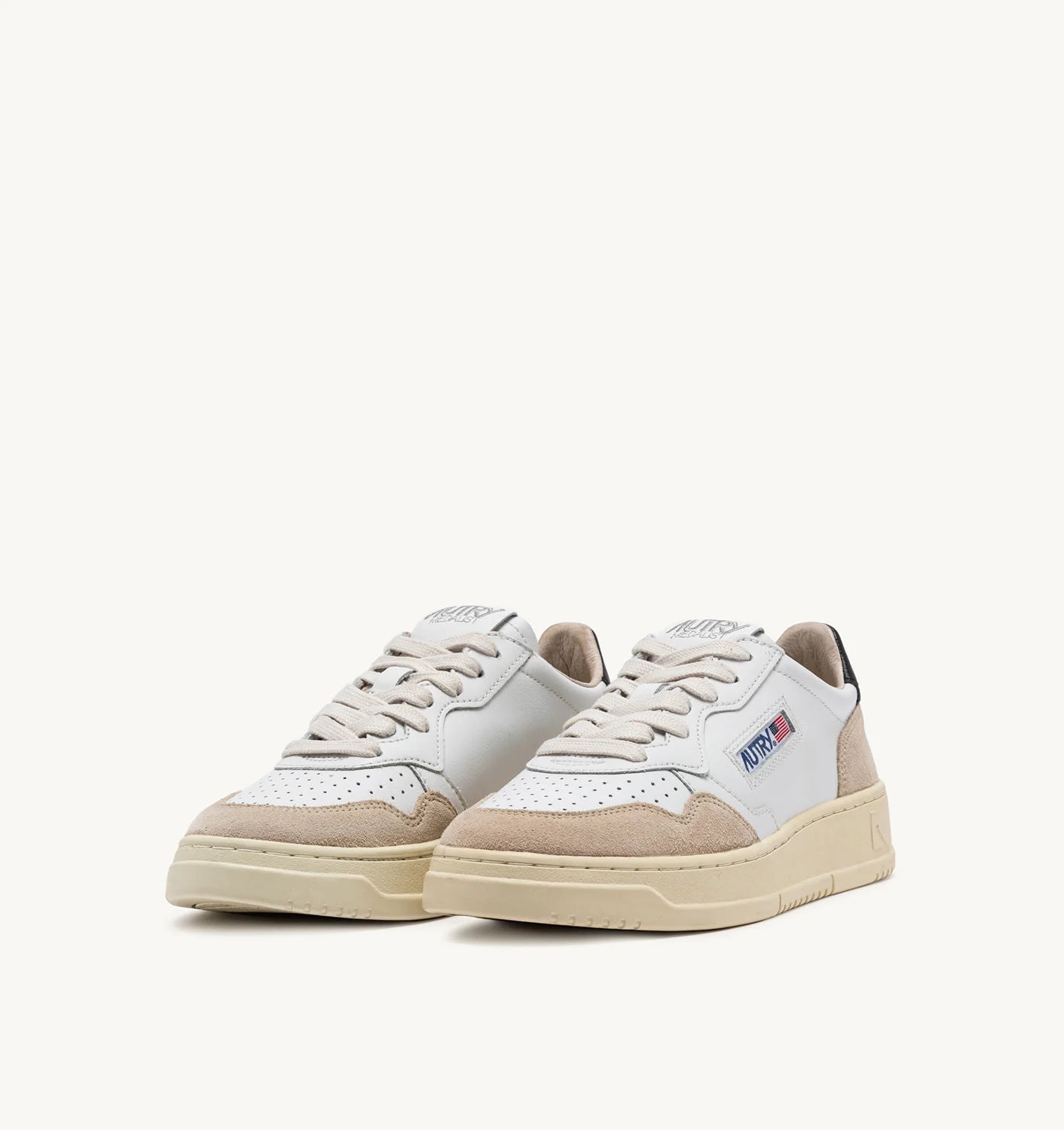 Autry sneakers medalist basses en cuir et daim, spoiler noir AULM LS21