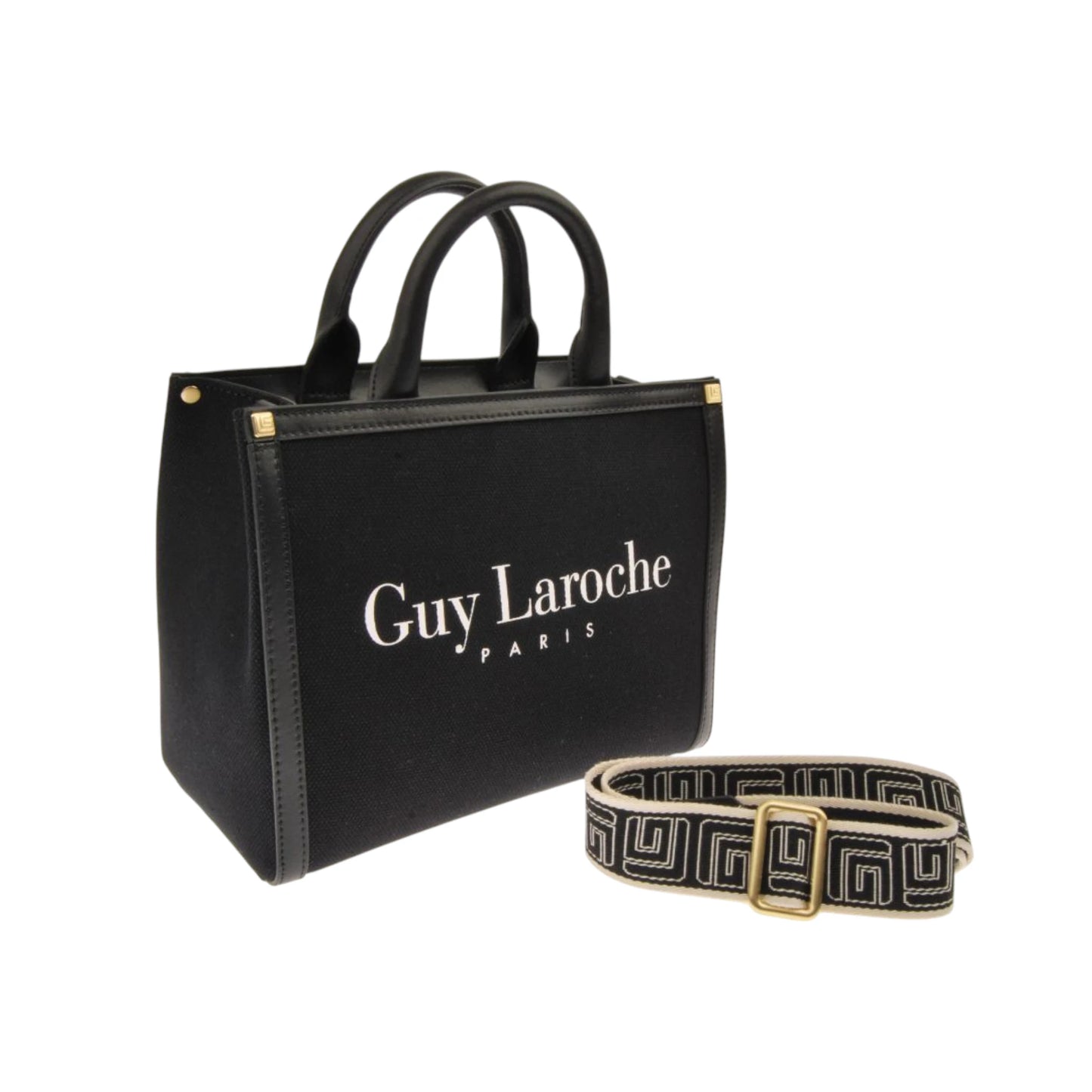 Guy Laroche Paris Borsa shopping in canvas naturale