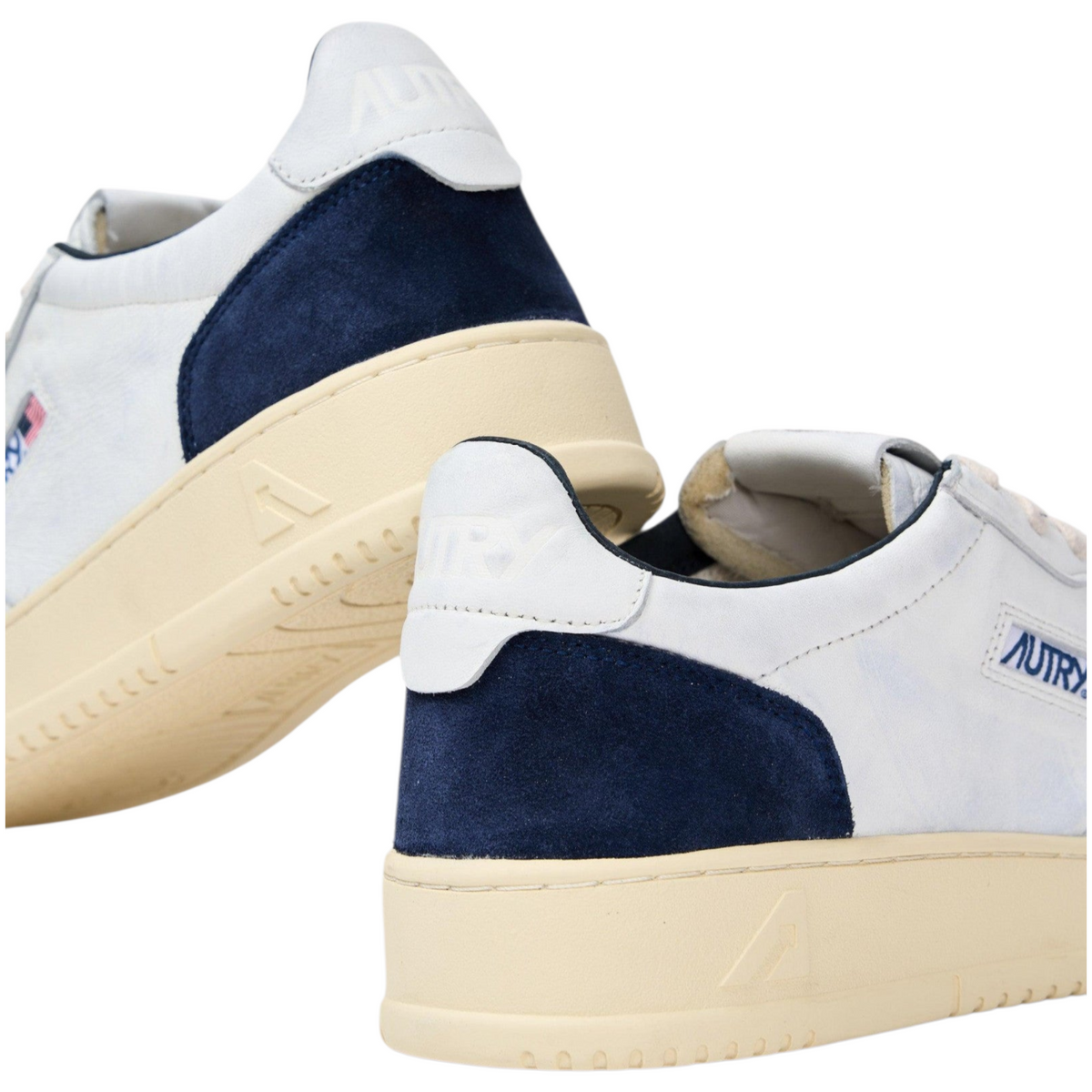 Autry Medalist Low in pelle e camoscio Blu Navy AULM GS24 (Man)