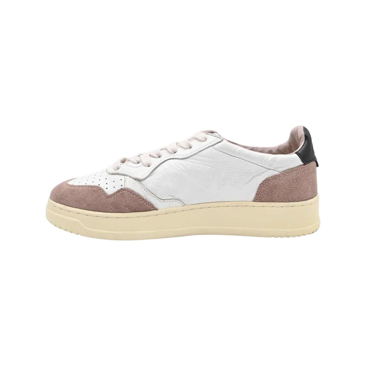 Autry Medalist Low AULM GS20 in Pelle e Camoscio Malva (Man)