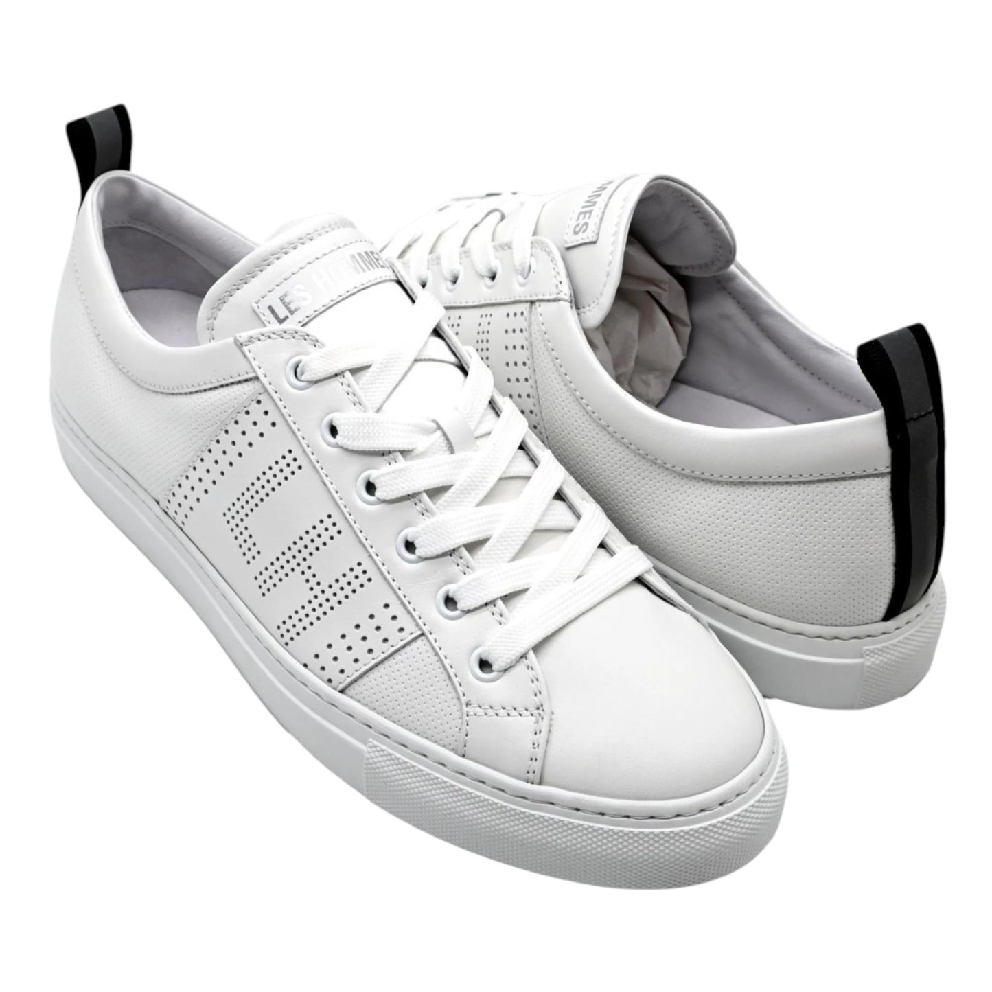 Les Hommes Sneakers Low Man Total White Total Leather