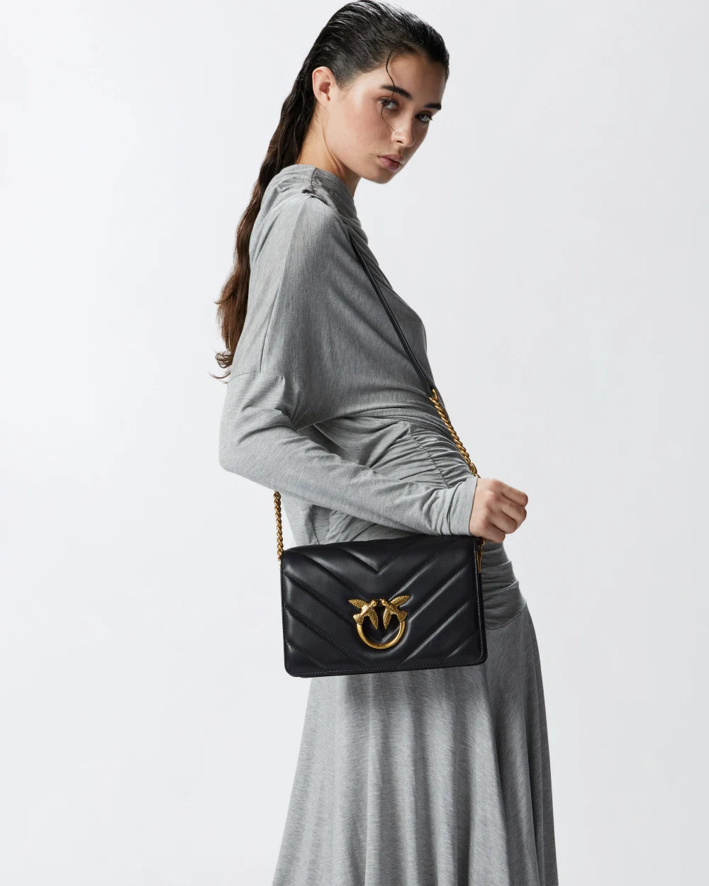 Pinko Classic Love Bag Click Big Chevron