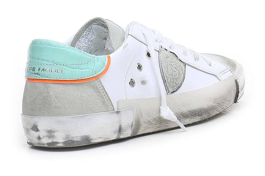 Philippe Model Paris Sneakers PRSX Low Woman PRLD VCP3 Bianco