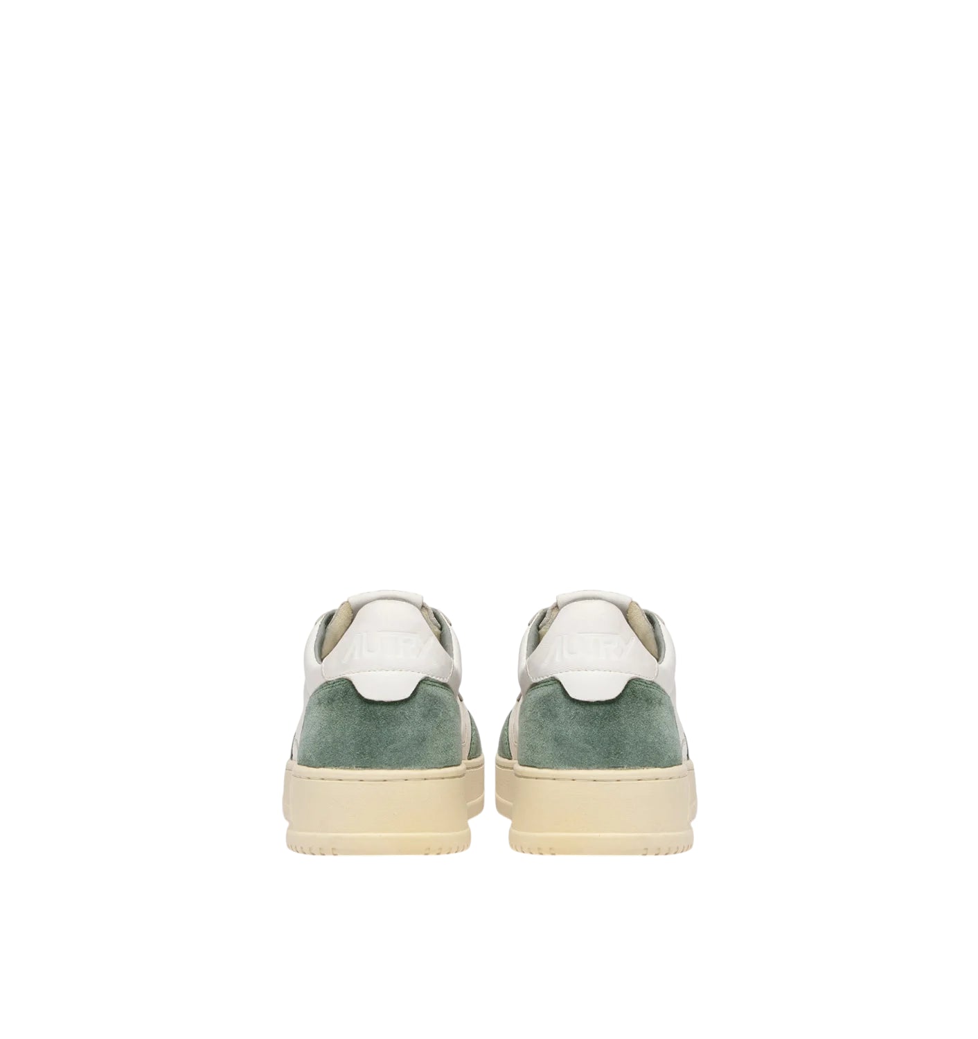 AUTRY Sneakers Medalist Low in pelle e camoscio verde/grigio AULM-GS29