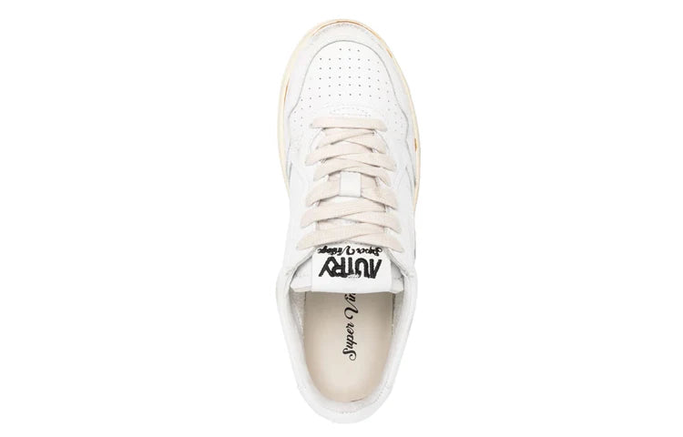 AUTRY Sneaker Autry Medalist Super Vintage Low in pelle 'Bianche' AVLW GF15