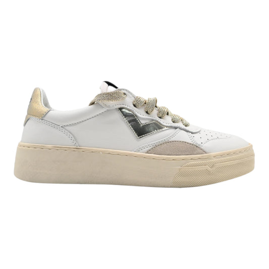 4B12 Sneakers Donna In Pelle Bianca HYPER