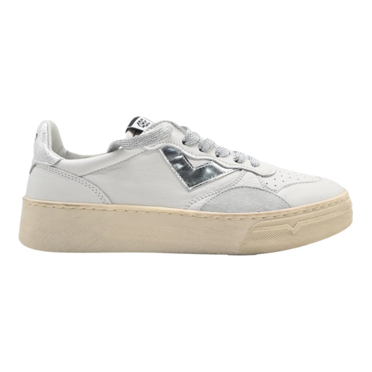 4B12 Sneakers Donna In Pelle Bianca HYPER