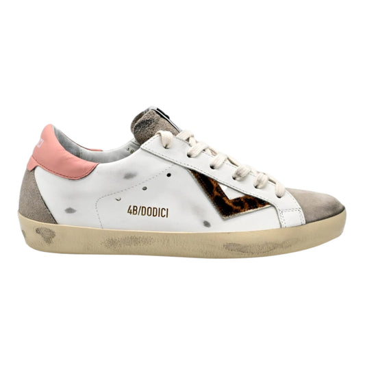 4B12 Sneakers  Donna In Pelle Bianca SUPRIME
