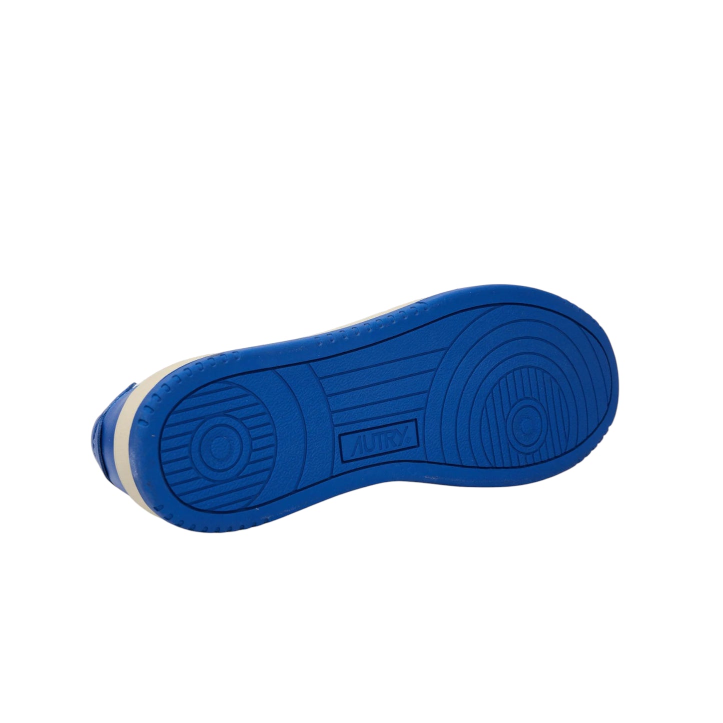 autry Medalist Low sneakers in pelle bianca e blu royal AULM WB15