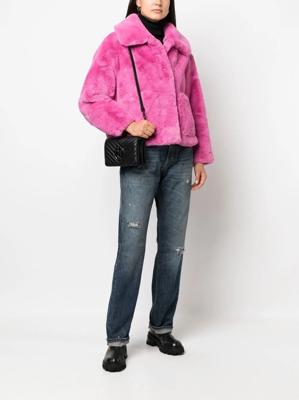 Pinko bags love click mini donna nero limousine