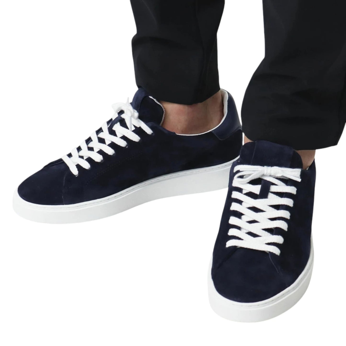 D.A.T.E. LEVANTE Sneakers basse in camoscio blu