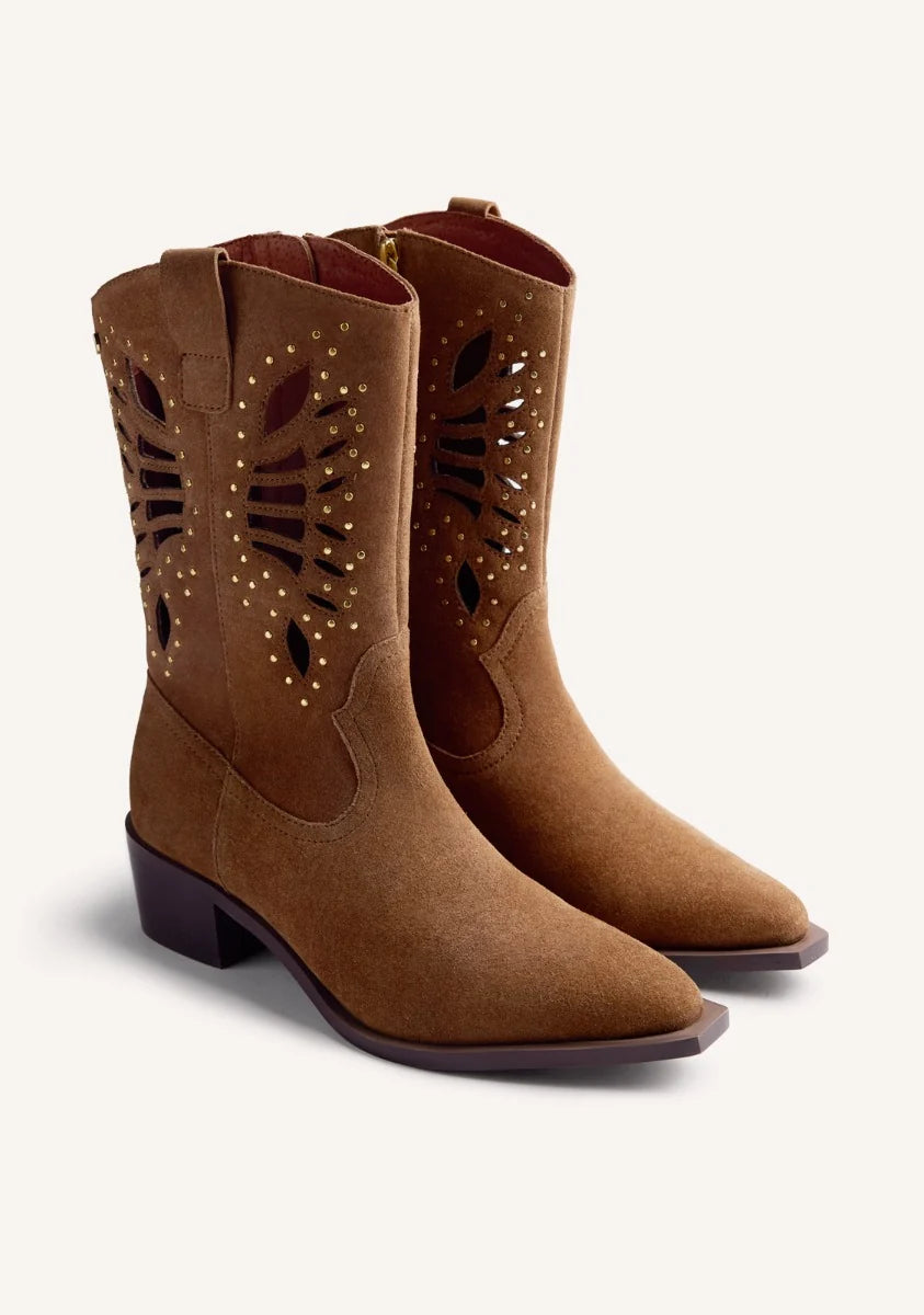 STIVALI COWBOY Pelle scamosciata
