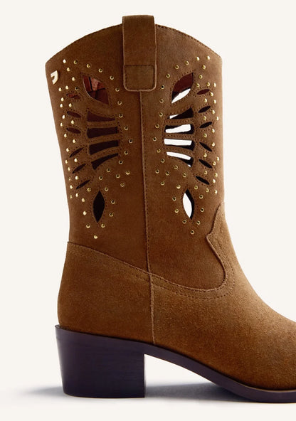 STIVALI COWBOY Pelle scamosciata