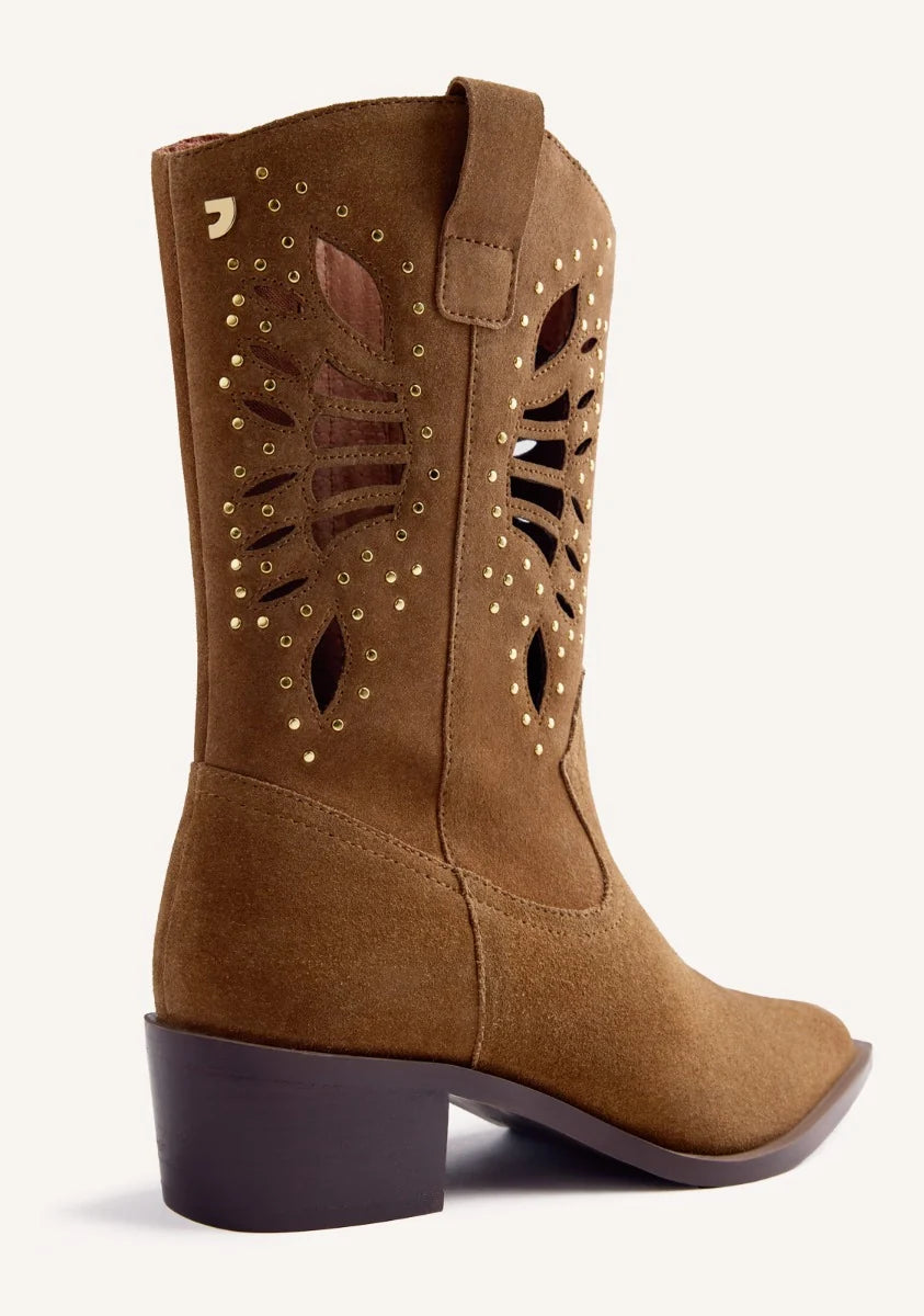 STIVALI COWBOY Pelle scamosciata