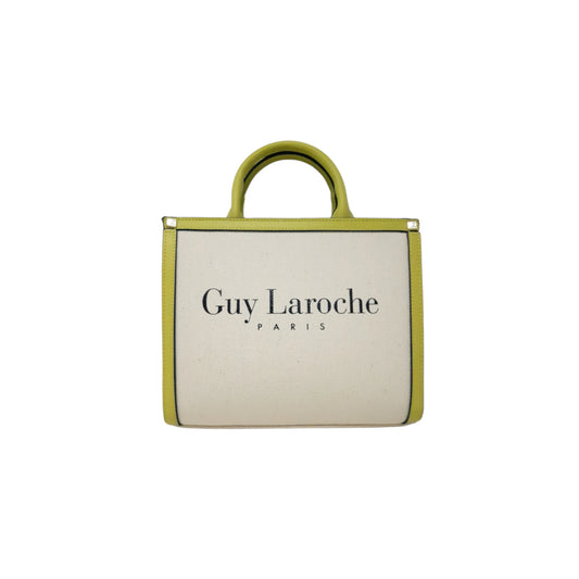 Guy Laroche Paris  Borsa shopping in canvas naturale
