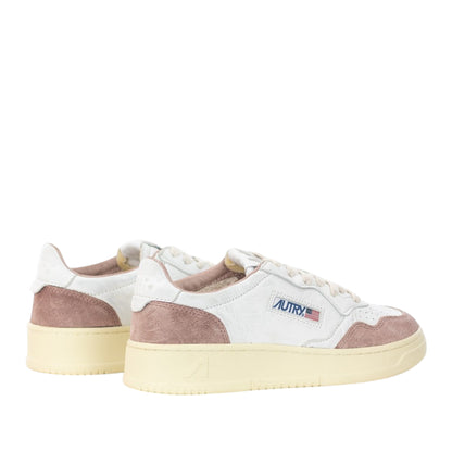 Autry sneakers medalist low in pelle e camoscio Rosa Antico AULW GS28 (Woman)