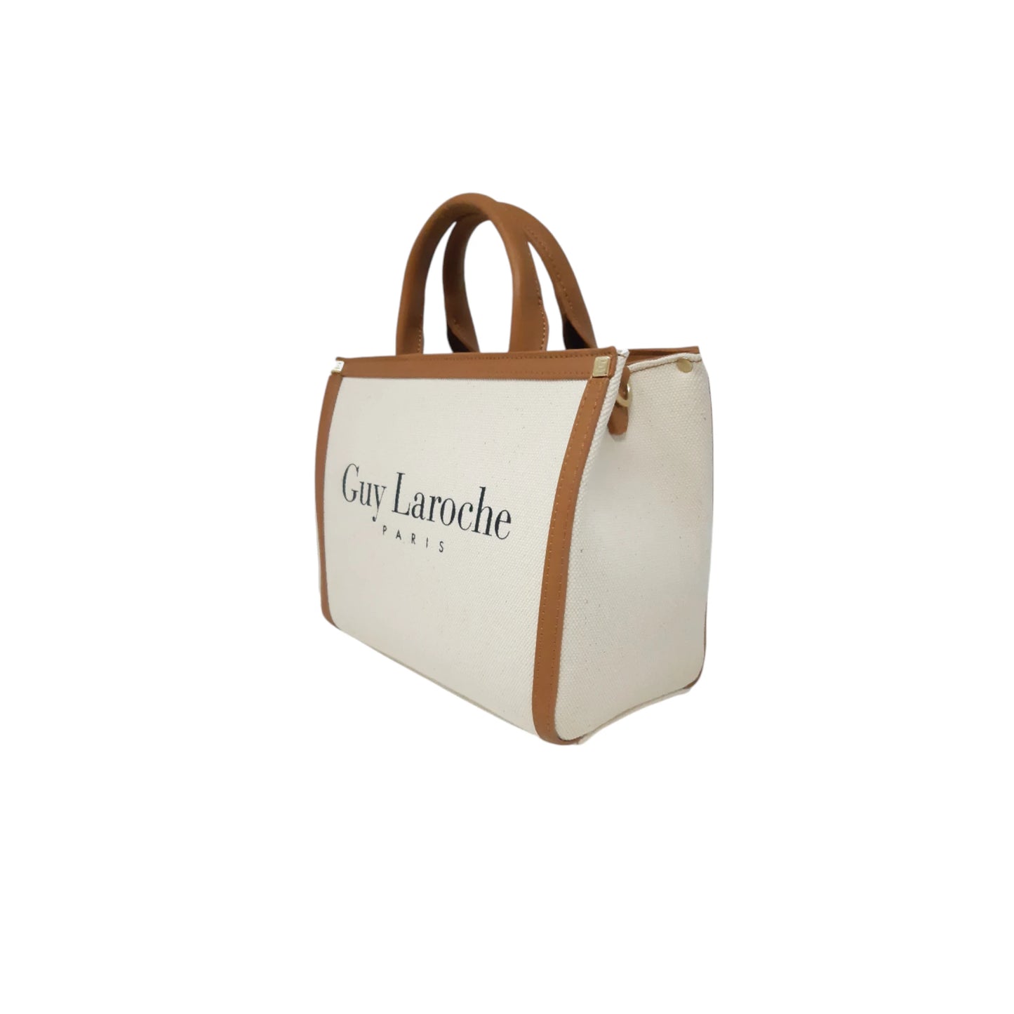 Guy Laroche Paris Borsa shopping in canvas naturale