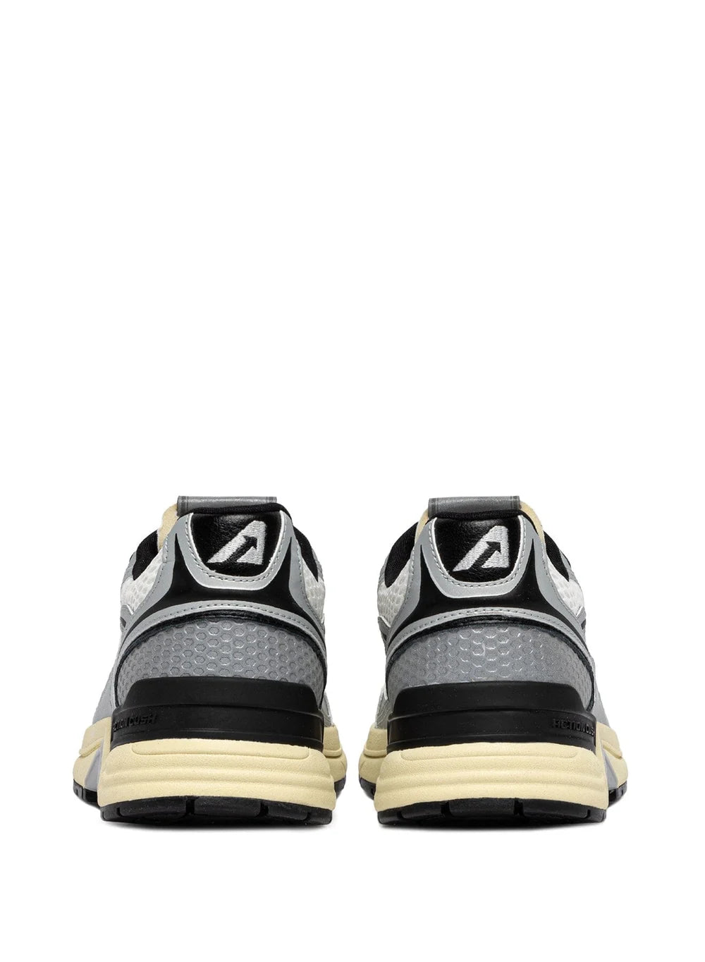AUTRY SNEAKERS HYPERWAY IN PELLE SINTETICA E MESH ARGENTO WHISPER WHITE E MOUNTAIN HYLM MV16