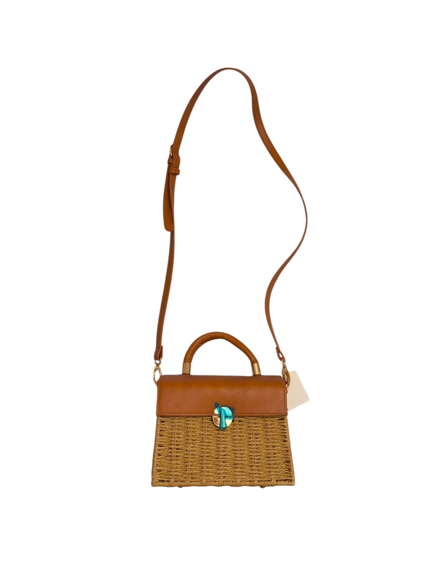 Borsa a Mano e Crossbody in Paglia Intrecciata