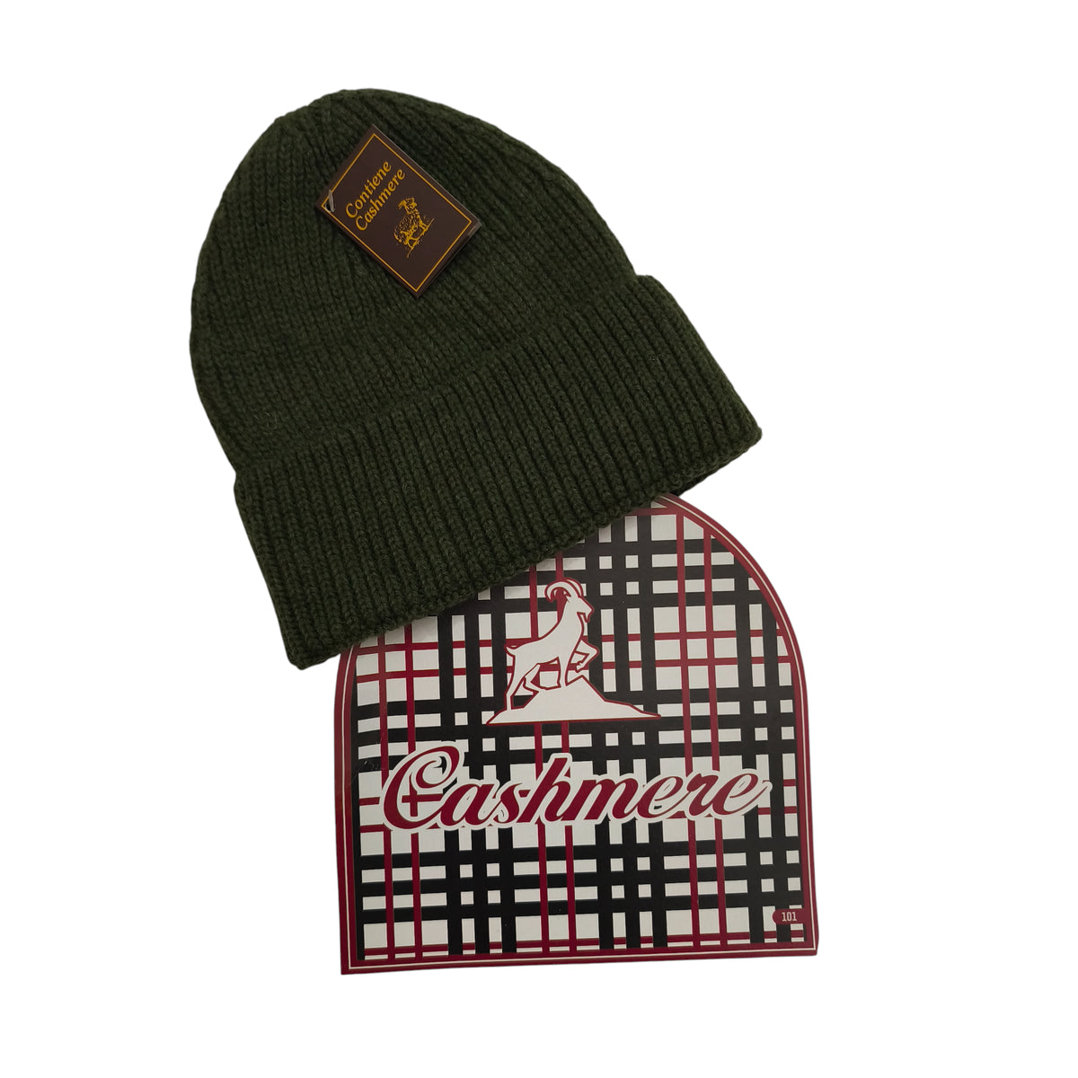 Cappello invernale lana/alpaca/cashmere unisex premium Verde Bosco