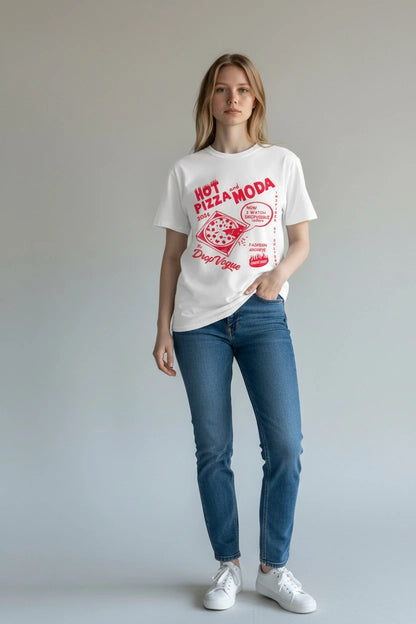 DropVogue T-Shirt „Hot Pizza“
