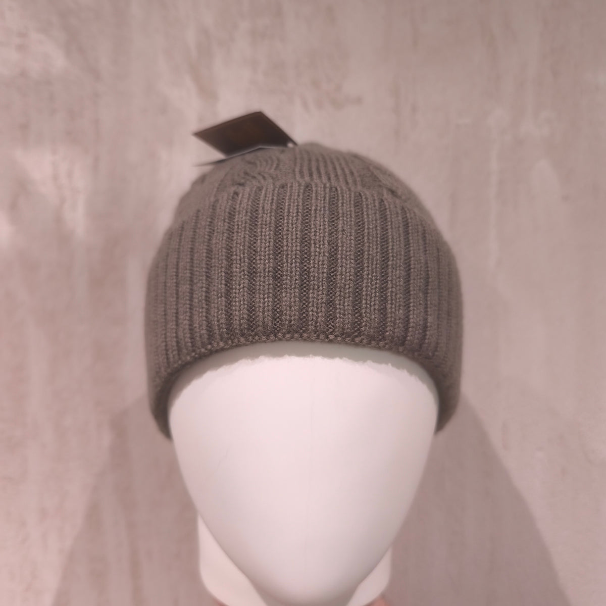 Cappello invernale lana/alpaca/cashmere unisex premium Tortora