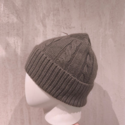 Cappello invernale lana/alpaca/cashmere unisex premium Tortora