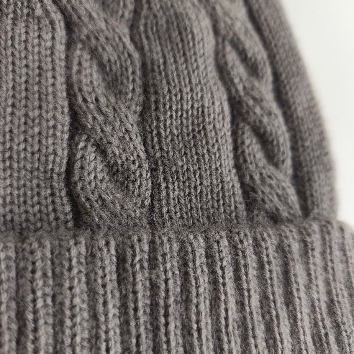 Cappello invernale lana/alpaca/cashmere unisex premium Tortora