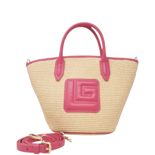 Guy Laroche Paris Borsa shopping in canvas naturale