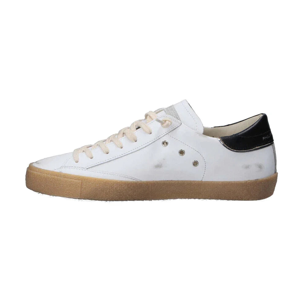Philippe Model PRSX Low Man PRLU VIN1 Sneakers in pelle bianca