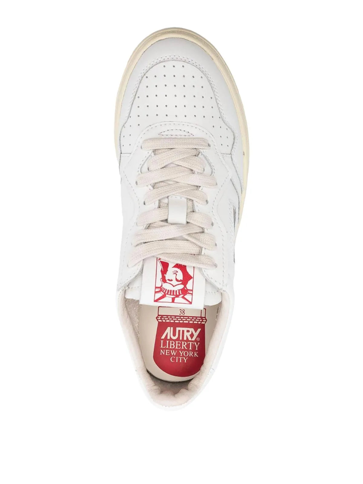 Autry Medalist Low Sneakers in pelle bianca AULM LI02