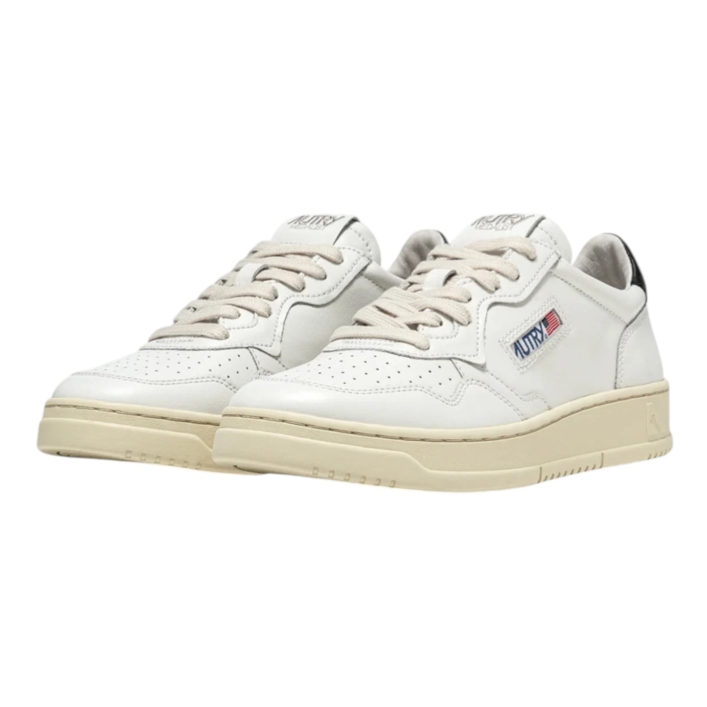 Autry Medalist Low bianca in pelle Spoiler Nero AULM LL22