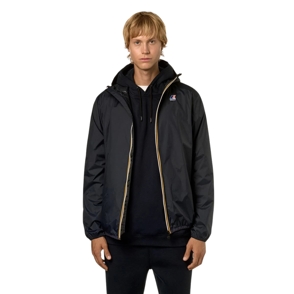 K-WAY LE VRAI 3.0 CLAUDE GREEN BLU NAVY UNISEX