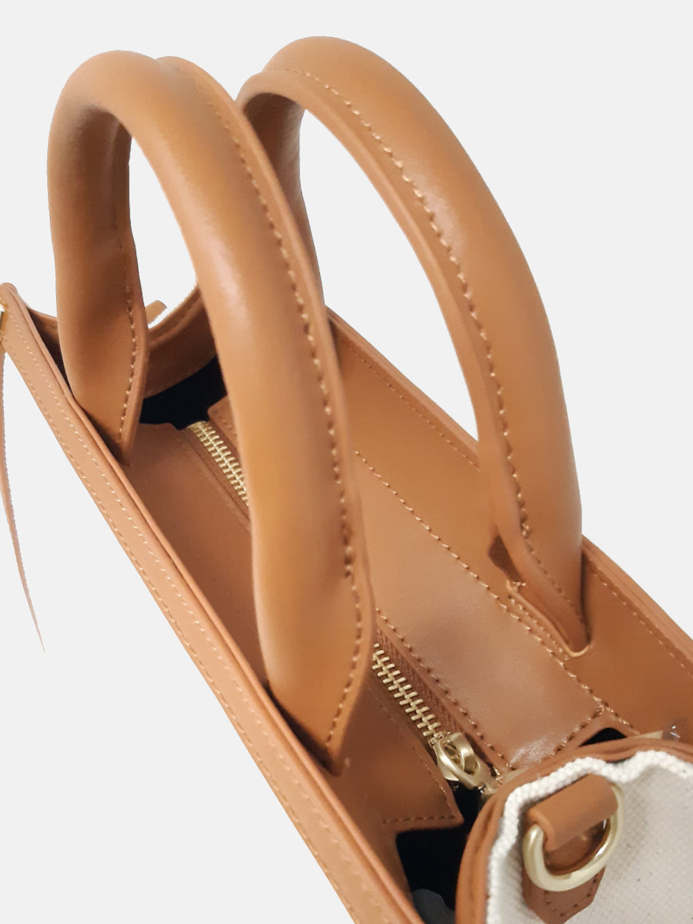 Guy Laroche Paris Borsa shopping in canvas naturale