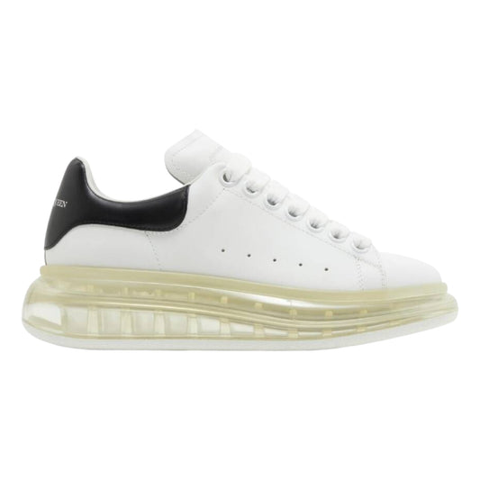 Alexander McQueen (WMNS) Oversized Transparent Sole Sneaker 'White Black