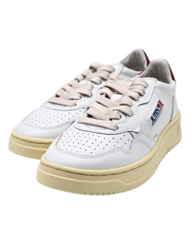 Autry Medalist Low bianca in pelle Spoiler Blu AULW LL12