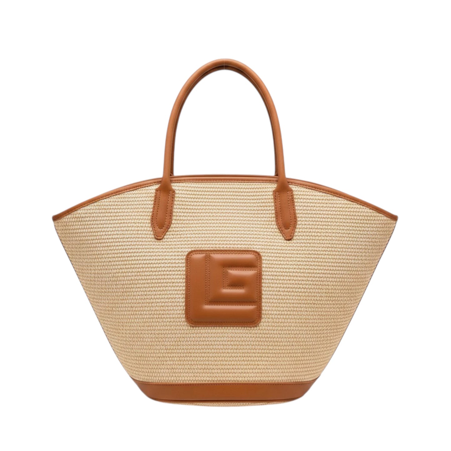 Guy Laroche Paris Borsa shopping in canvas naturale