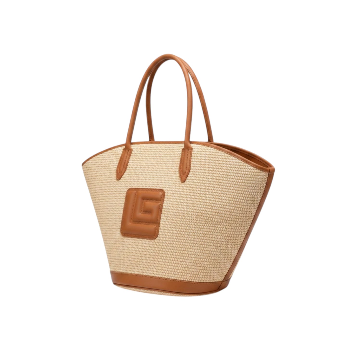Guy Laroche Paris Borsa shopping in canvas naturale