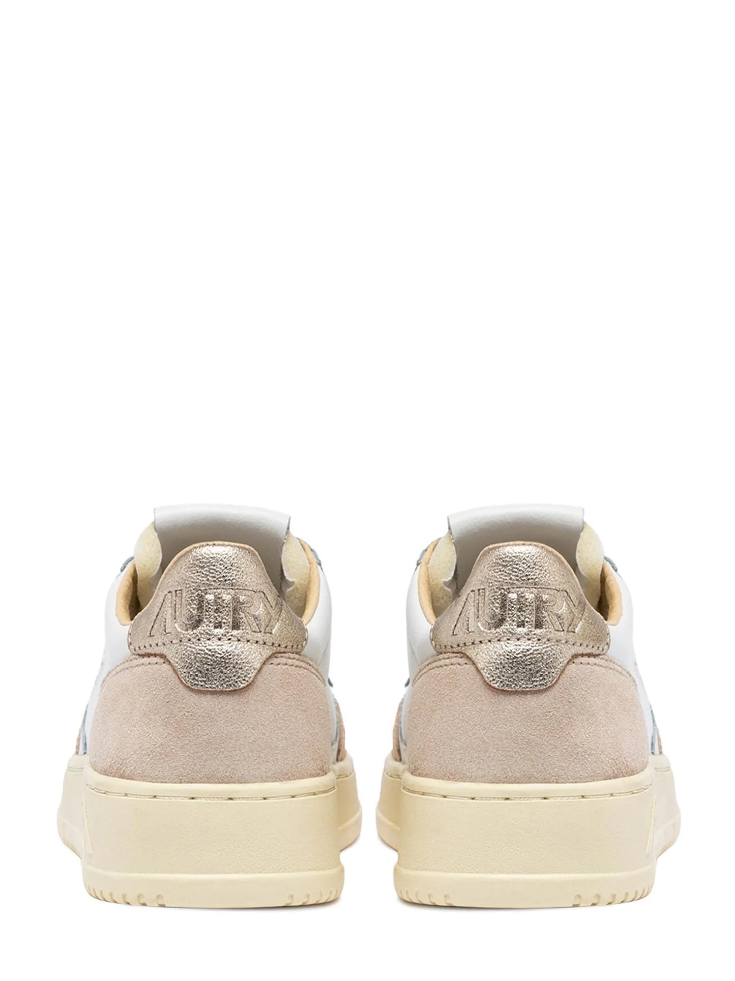 Autry Medalist Low AULW LS75 in pelle e camoscio Spoiler Oro (Donna)
