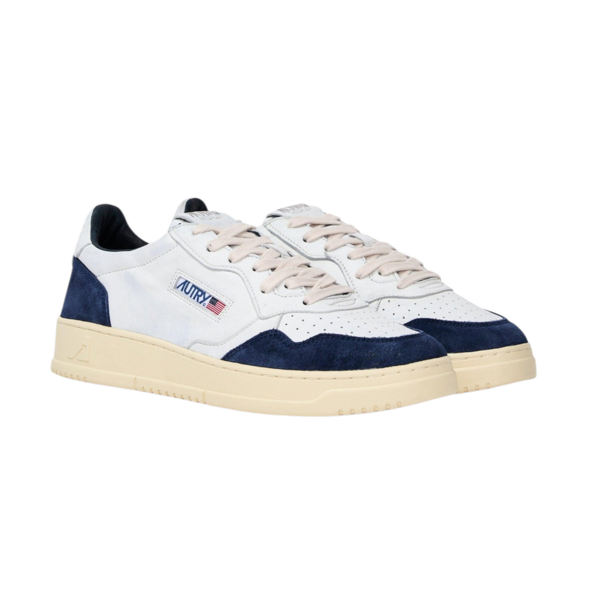 Autry Medalist Low in pelle e camoscio Blu Navy AULM GS24 (Man)