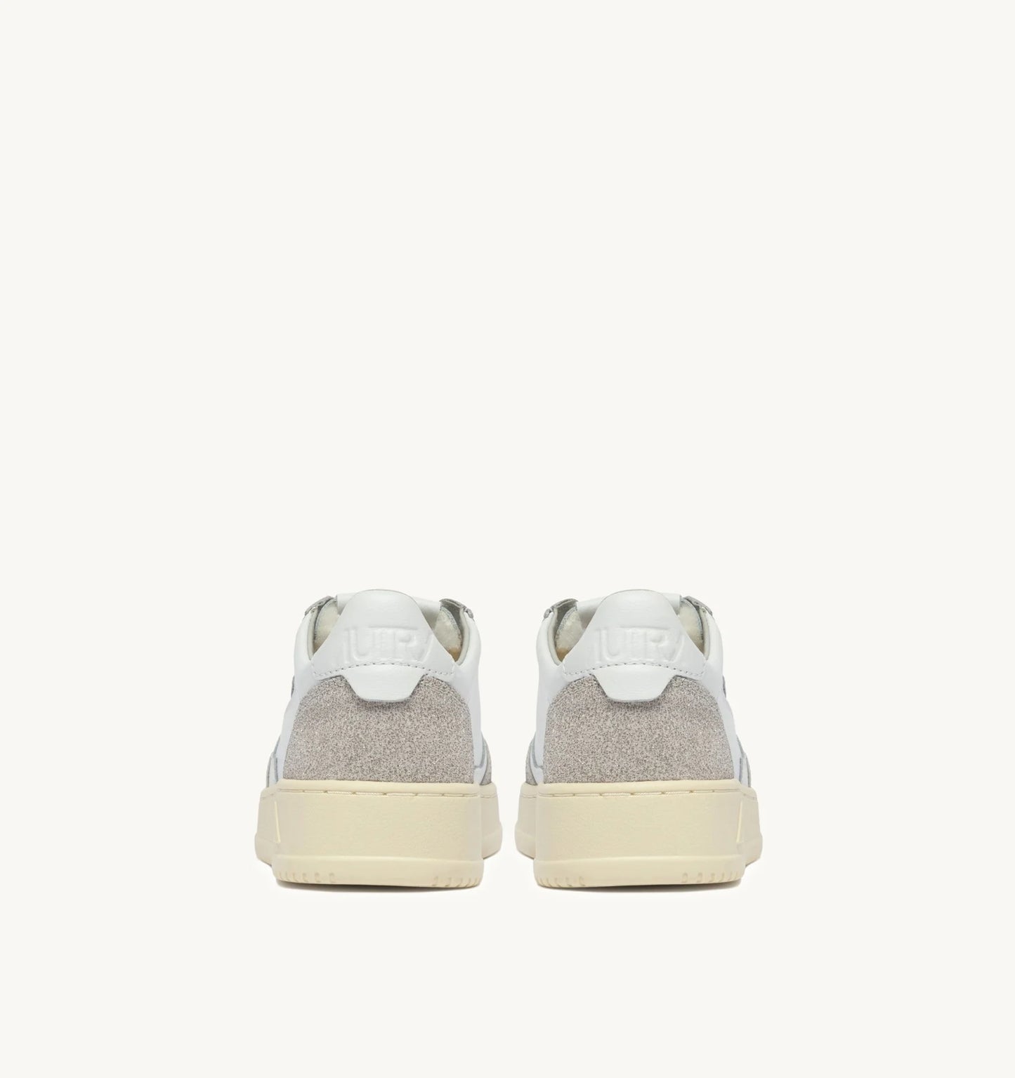 AUTRY SNEAKERS SNEAKERS MEDALIST LOW IN PELLE BIANCA E STARS GRIGIO AULW PK01