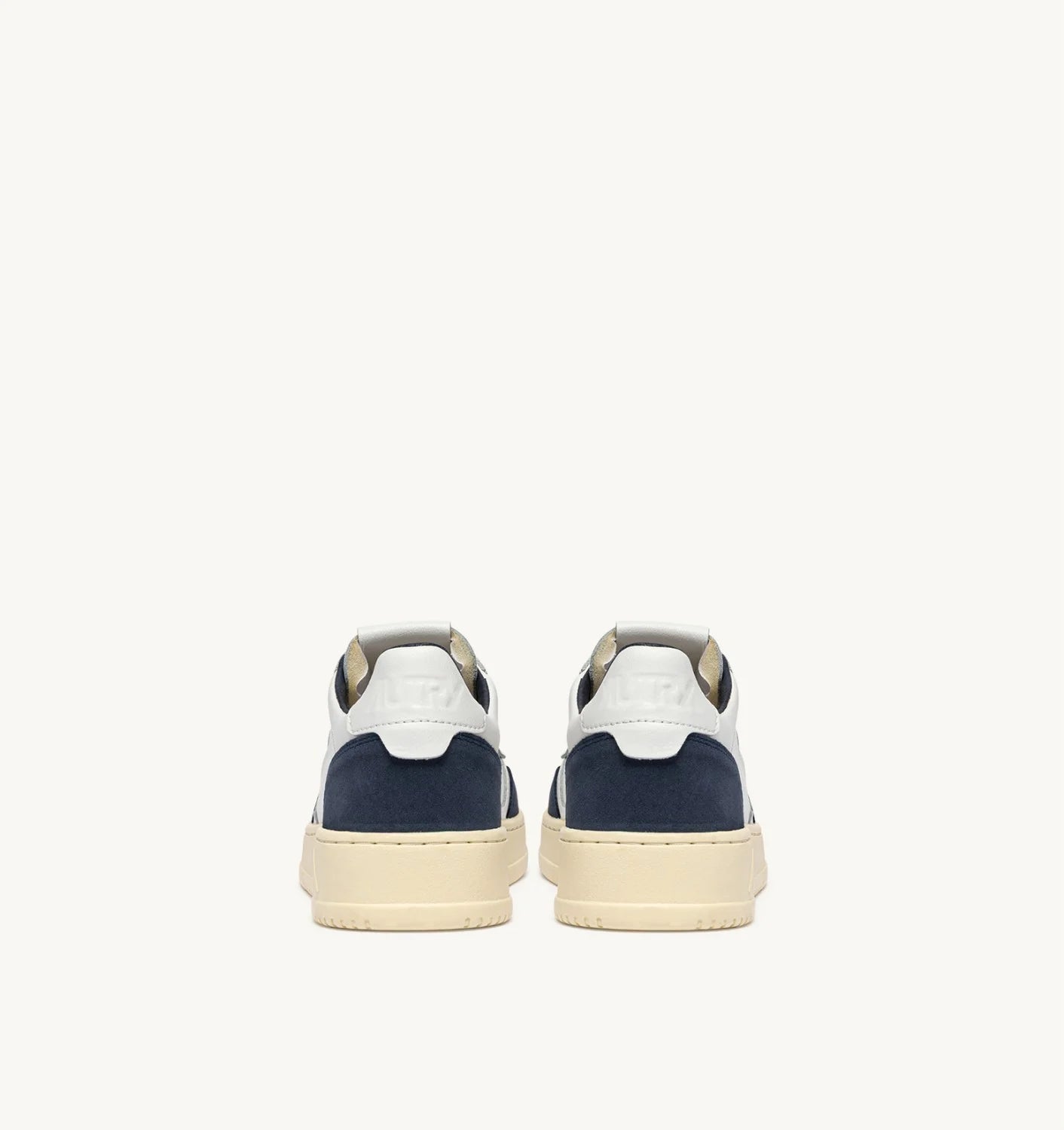AUTRY SNEAKERS MEDALIST LOW IN PELLE BIANCA E SUEDE DENIM AULM FT22