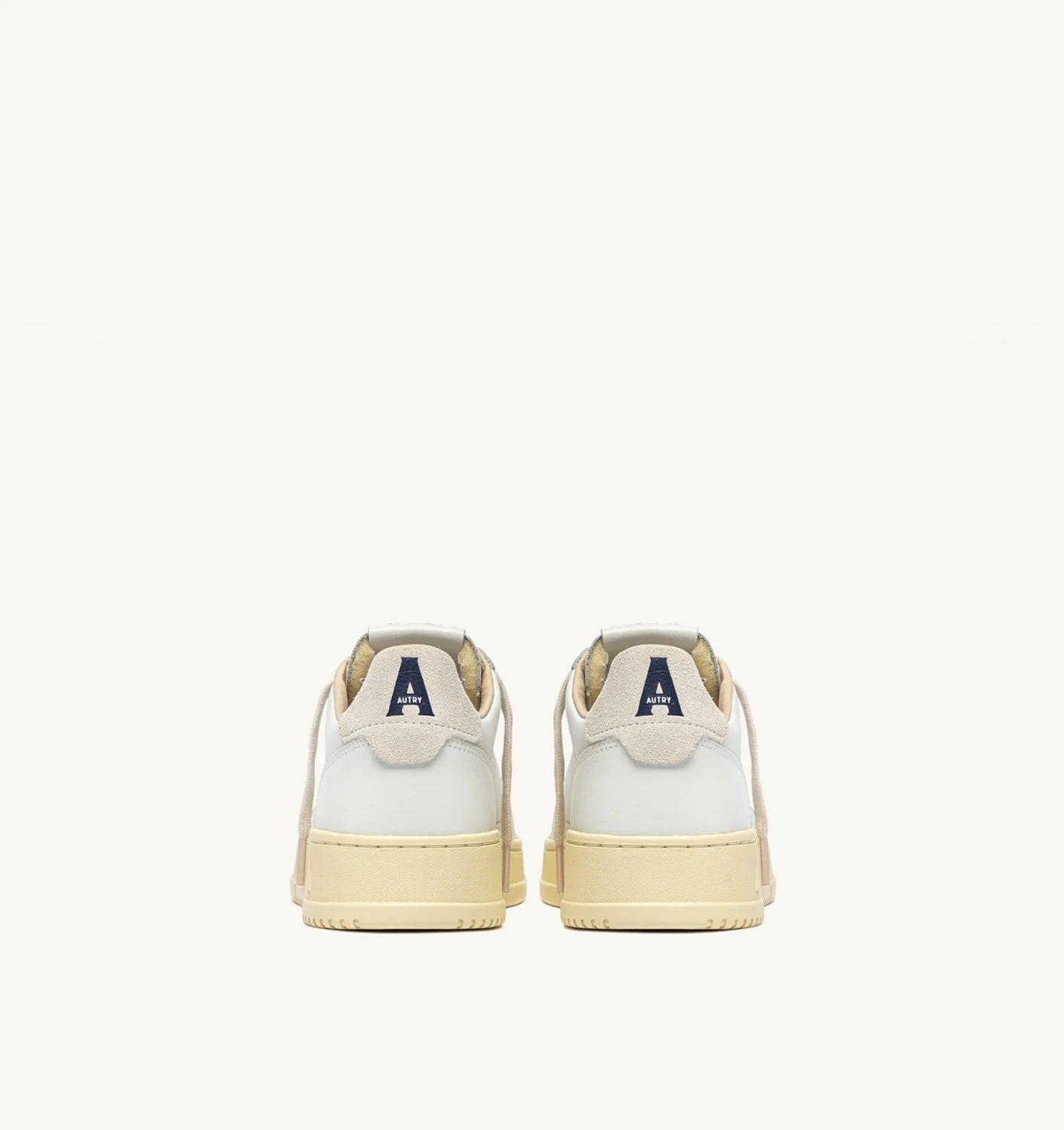 AUTRY SNEAKERS SNEAKERS MEDALIST LOW IN PELLE BIANCA E SUEDE SNOW WHITE AULM BJ04