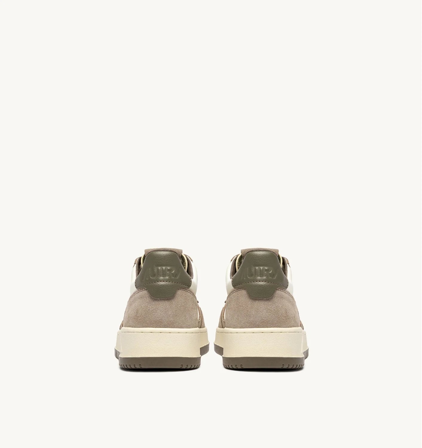AUTRY SNEAKERS MEDALIST LOW IN PELLE E SUEDE COVERT GREEN E LICORIC AULM - BW07E