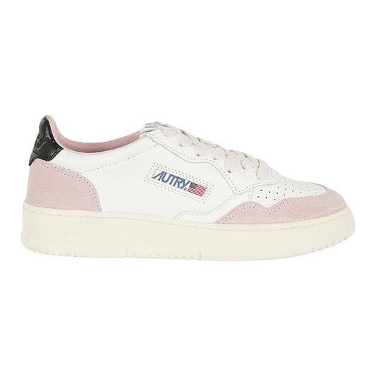 Baskets basses Autry Medalist en cuir et daim Spoiler Noir AULW GS20