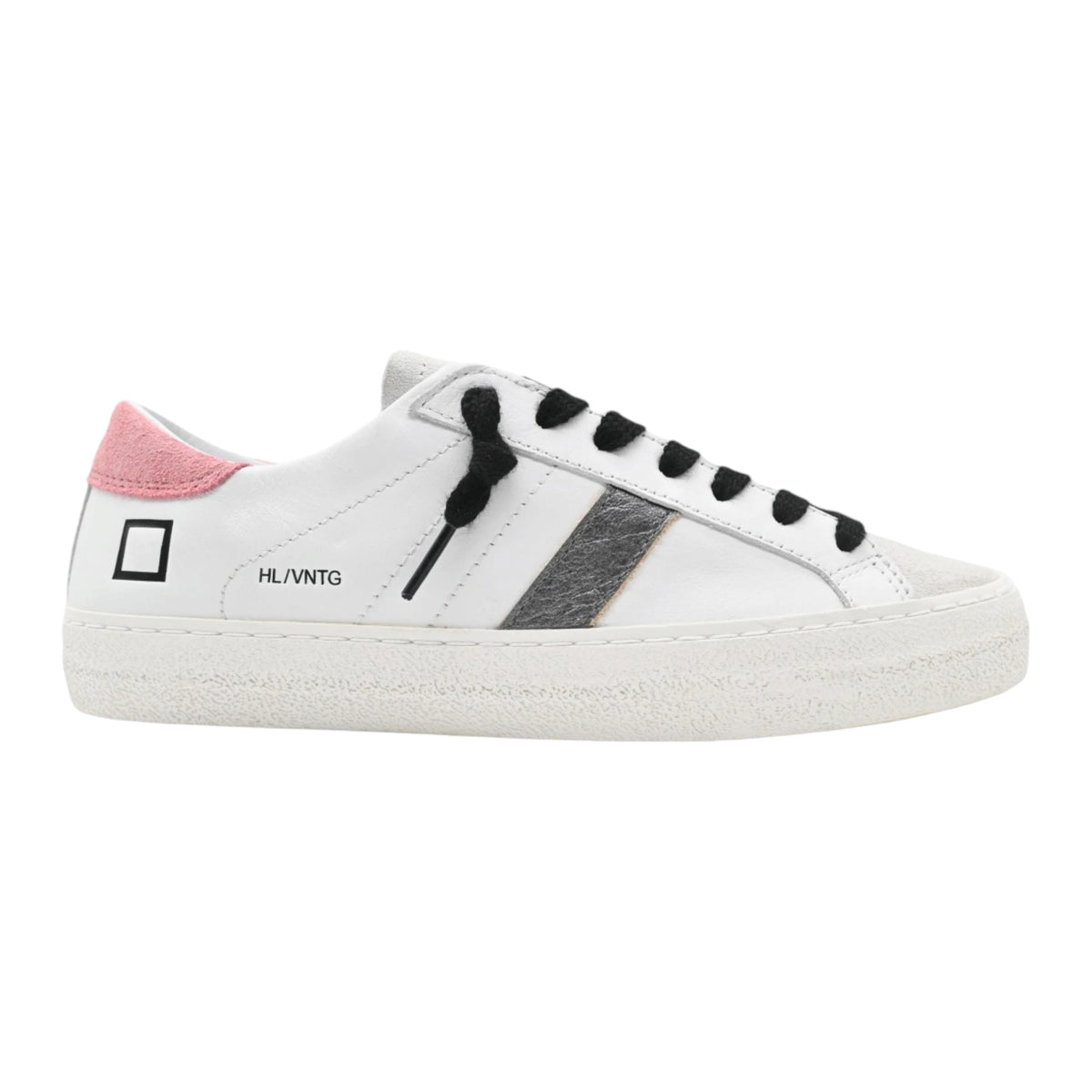 D.A.T.E. HILL LOW CALF WHITE-PINK