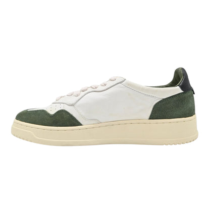 Autry Medalist Low in pelle e camoscio Verde Bosco AULM GS22 spoiler Nero (Man)