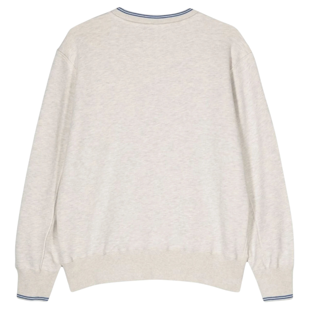 Autry Felpa in Cotone Girocollo Beige/Grigio Melange (Man)